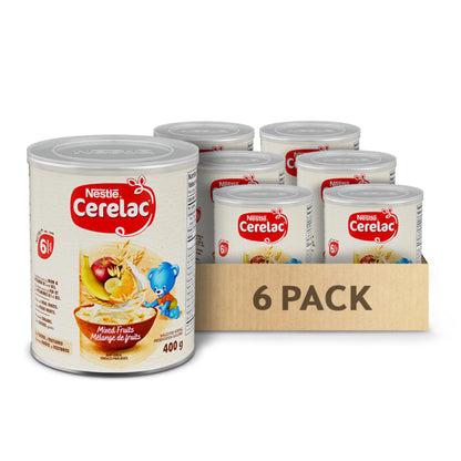 CERELAC Mixed Fruits Baby Cereal, 6 Months & Up, 6-Pack, 2.4 kg Cerelac
