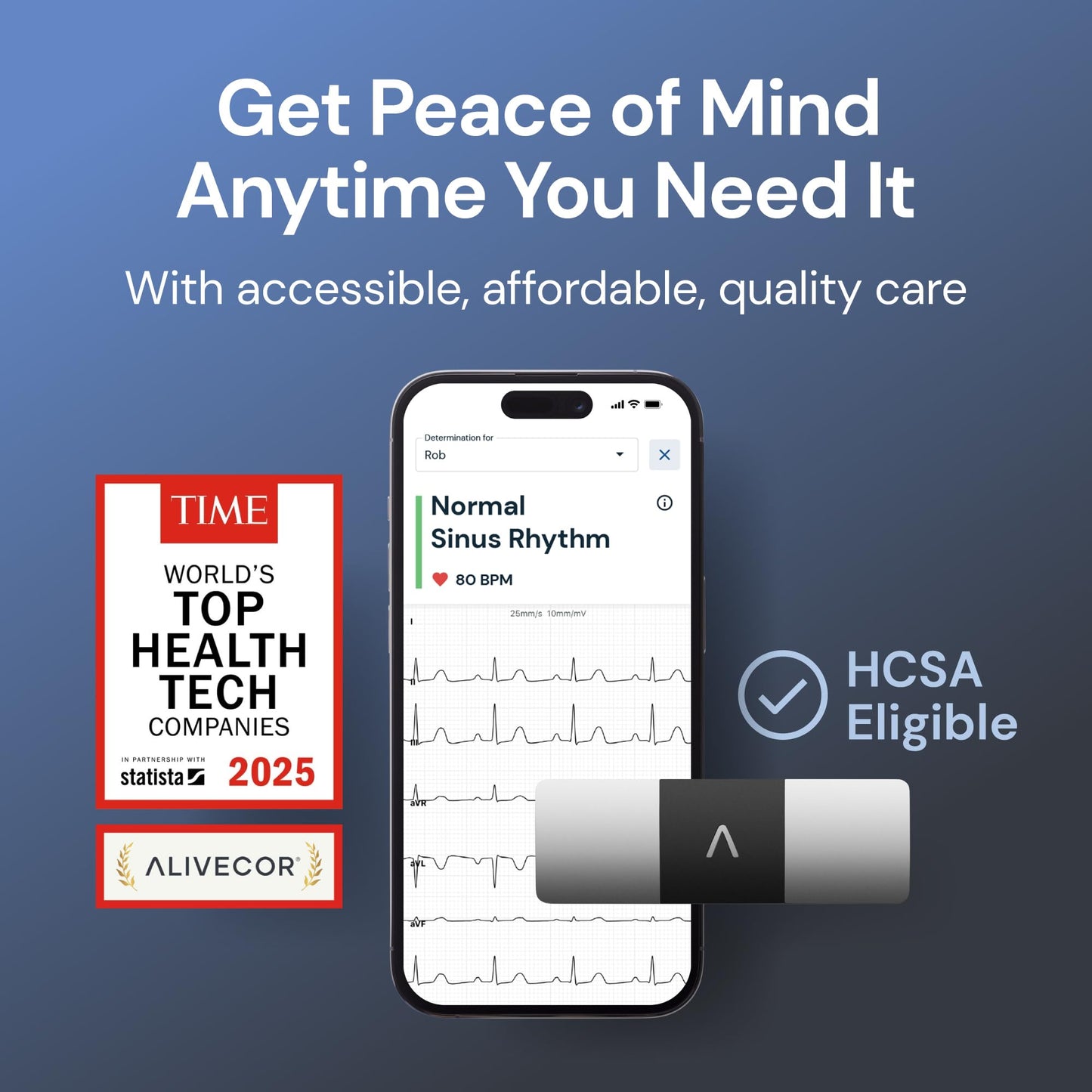 KardiaMobile Six-Lead Personal ECG Monitor - Detect AFib from Home - by AliveCor - Available at All In One Marketplace Canada