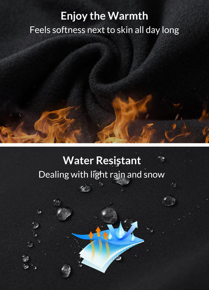 baleaf Women's Fleece Lined Pants Water Resistant Thermal Joggers Winter Running Hiking Sweatpants Snow Pants Pockets Black L 🍁 All In One Marketplace Canada