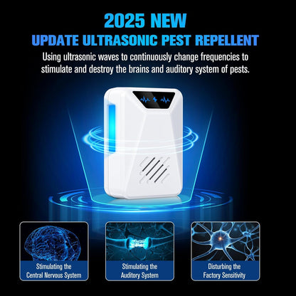 6 Packs Ultrasonic Pest Repeller, Electronic Pest Repellent Plug in Indoor for Insect Roaches Spider Ant Bug Mosquito Mouse Repellent for House Kitchen Garage Warehouse - Available at All In One Marketplace Canada