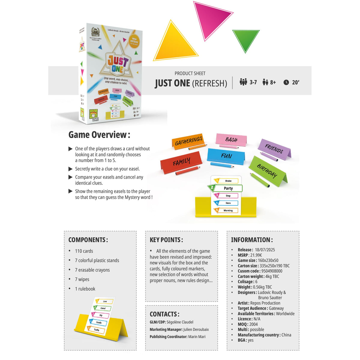 Just One - Refresh (English Version) - A Game by Asmodee