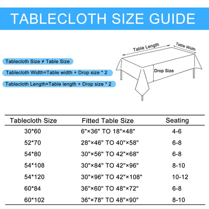 Hiasan Faux Linen Rectangle Tablecloth - Wrinkle Free, Washable Rust-Proof Rectangle Table Cloth for Kitchen Dining Room Holiday Table Cover for Party Dinner, Farmhouse, Beige, 54 X 80 Inch 🍁 All In One Marketplace Canada