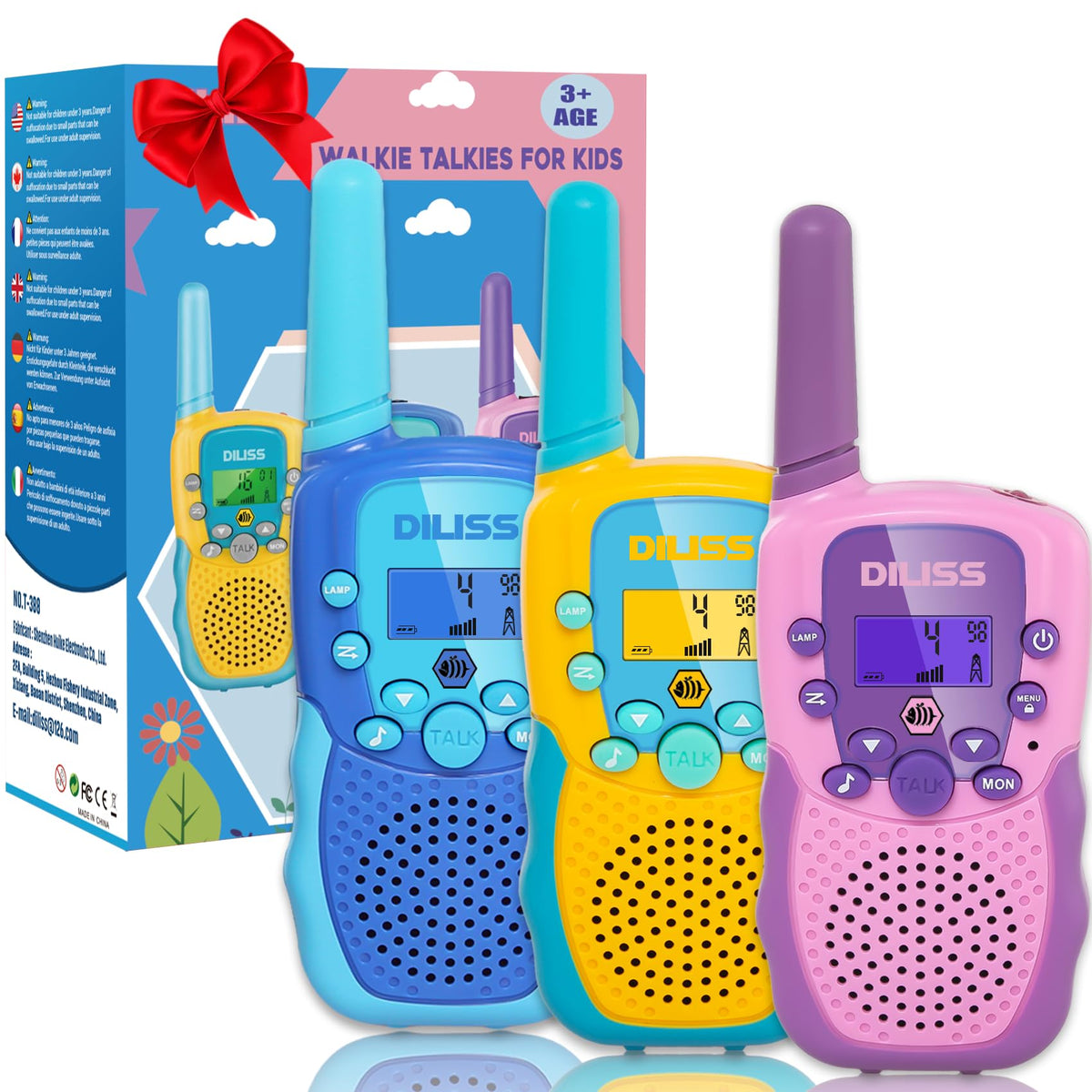 Walkie Talkies for Kids 3 Pack, Outdoor Toys for 3-7 Year Old Boy Girl Christmas Birthday Gifts, for Outdoor Games Camping 🍁 All In One Marketplace Canada