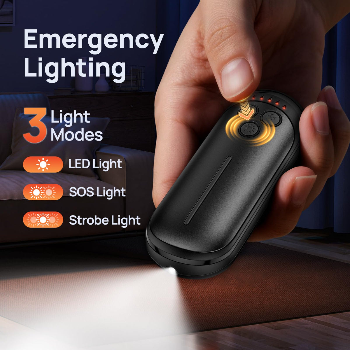 DeeKom Rechargeable Hand Warmers 2 Pack, 6000mAh Electric Hand Warmer Rechargeable, 2 in 2 Portable Hand Warmers with AI Smart Chips, Outdoor, Hunting, Camping for Family for Christmas 🍁 All In One Marketplace Canada