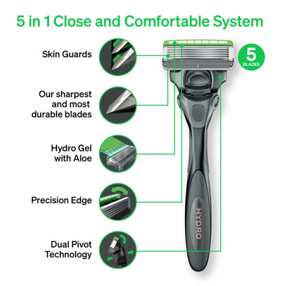 Schick Hydro Sensitive Skin Men’s Razor Blade Refills , 4 Razor Refills