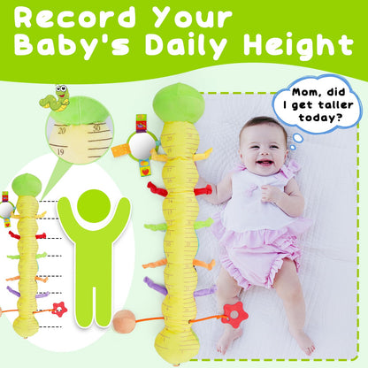 Baby Toys 0-3-6-12 Months, New Born Baby Boy Girl Gifts, Tummy Time Toys with Baby Mirror Teething Rattles Crinkle Music Sensory Toys for Newborn Babies Essentials 0 3 6 9 12 Month