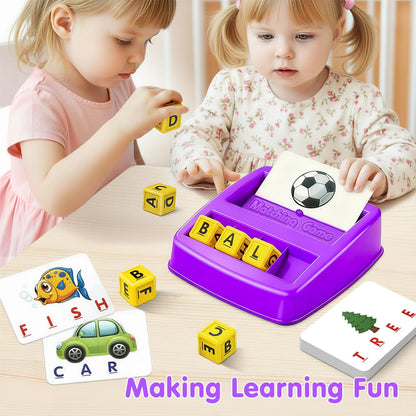 HahaGift Toddler Girl Toys Age 3 4 5 6 7，Matching Letter Game Preschool Learning Educational Toys for Kids 3-8 Year Old Boys Girls, Best Christmas Birthday Toy Gift for 3 4 5 Years Old Kindergartener 🍁 All In One Marketplace Canada