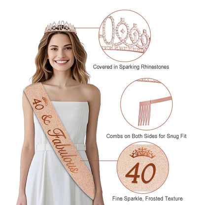 40th Birthday Decorations for Women, 32PCS 40th Birthday Party Decorations 🍁 All In One Marketplace Canada