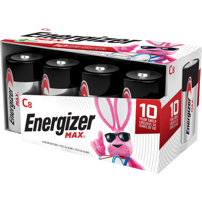 Energizer C Batteries, Max C Cell Battery Premium Alkaline, 8 Count - Available at All In One Marketplace Canada