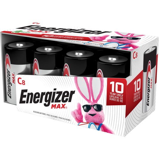 Energizer C Batteries, Max C Cell Battery Premium Alkaline, 8 Count - Available at All In One Marketplace Canada