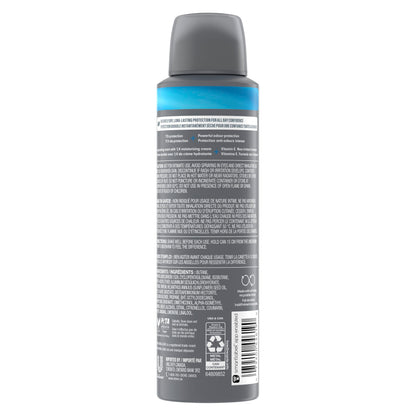 Dove Men+Care Antiperspirant Dry Spray deodorant for 72H sweat & odour protection Clean Comfort with Triple Defense Technology, 107g (Pack of 3) - Available at All In One Marketplace Canada