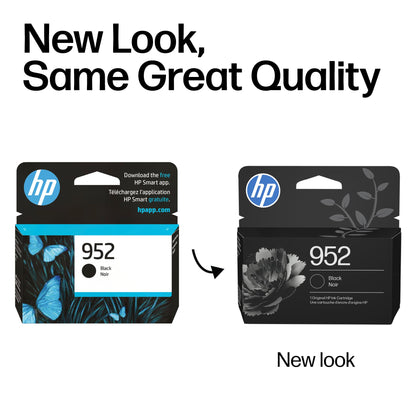 Original HP 952 Black Ink Cartridge | Works with HP OfficeJet 8702, HP OfficeJet Pro 7720, 7740, 8210, 8710, 8720, 8730, 8740 Series | Eligible for Instant Ink | F6U15AN 🍁 All In One Marketplace Canada