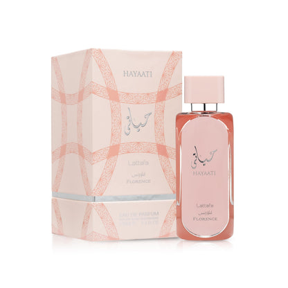 Lattafa Hayaati Florence for Unisex Eau de Parfum Spray, 3.4 Ounce