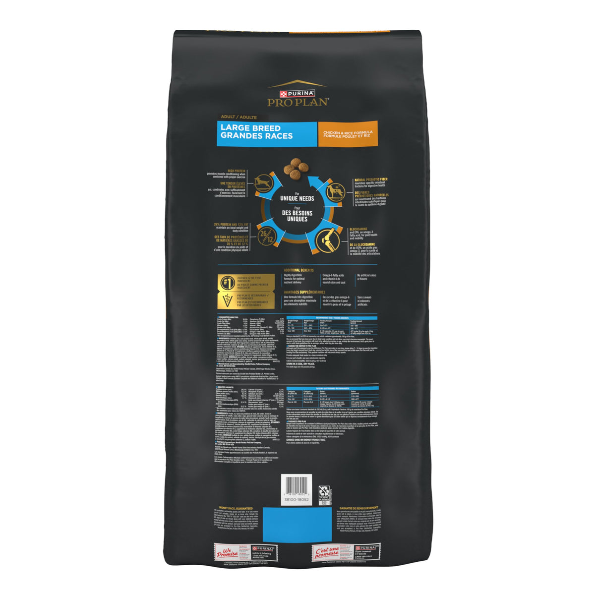 Purina Pro Plan Dry Dog Food, Specialized Large Breed Chicken & Rice - 21.3 kg Bag (1 Pack)