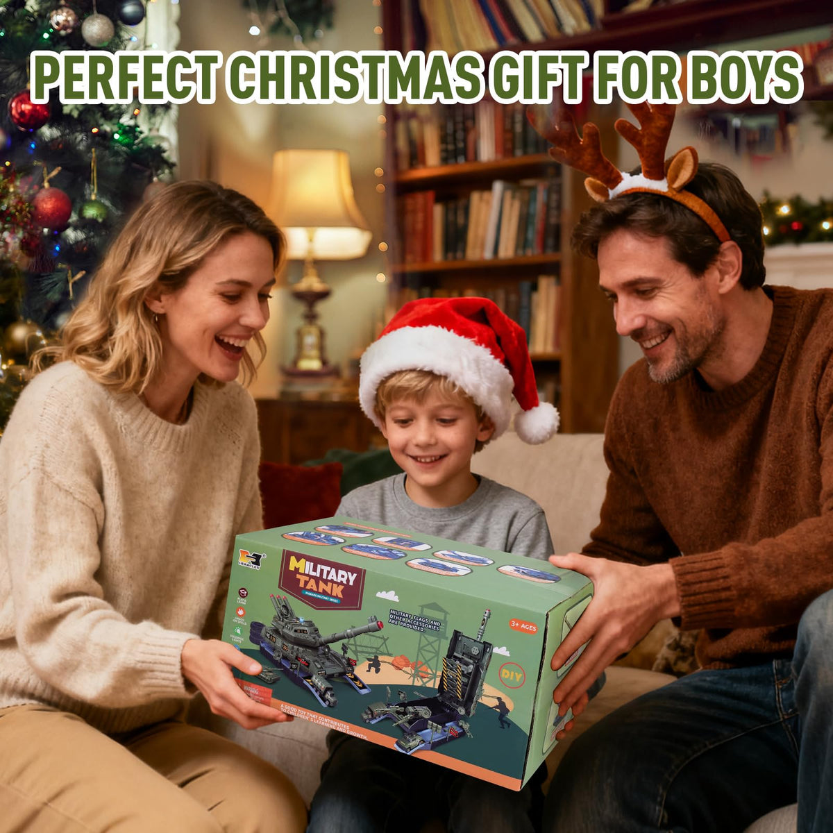 Army Tank Toys for Boys 3 4 5 6 7 8 Years Old, Military Toys Playset with 6 Mini Die-Cast Cars Helicopter & 10 Army Men Toy Soldiers, Kids Christmas Birthday Gifts Present for Boys Age 3+ 🍁 All In One Marketplace Canada