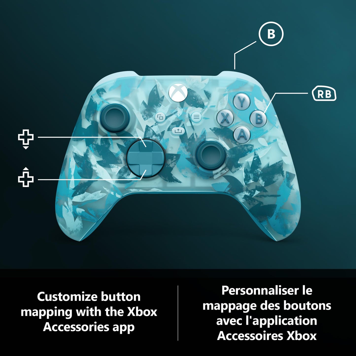 Manette sans fil XBOX – Édition spéciale Ice Breaker – XBOX Series X|S, XBOX One, PC et appareils compatibles Cloud