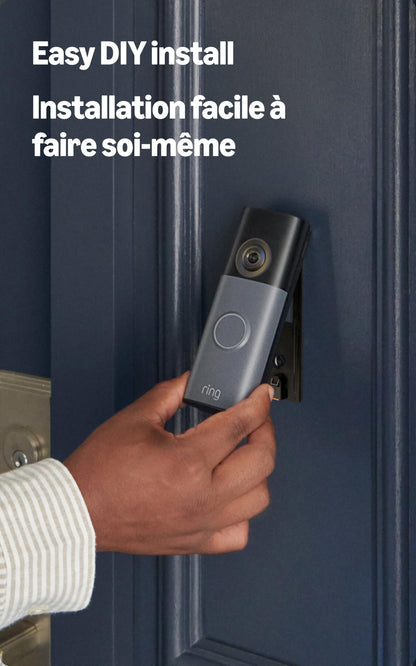 Ring Battery Doorbell (newest model) — Retinal 2K with wide-angle video, up to 6x Enhanced Zoom, Two-Way Talk, and Built-In Battery, Matte Mocha