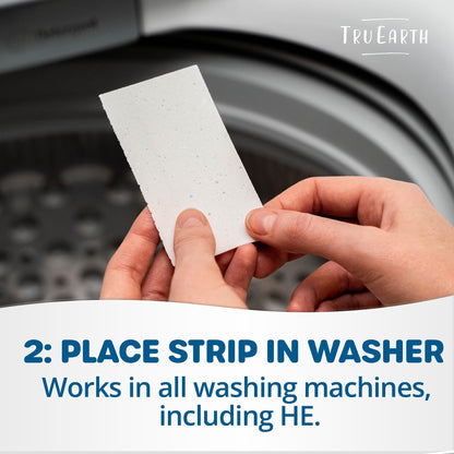Tru Earth Platinum - Heavy Duty Laundry Detergent Sheets - Up to 128 Loads (64 Sheets), Fresh Linen Scent - Ultra-Concentrated - Eco-Friendly Laundry Sheets