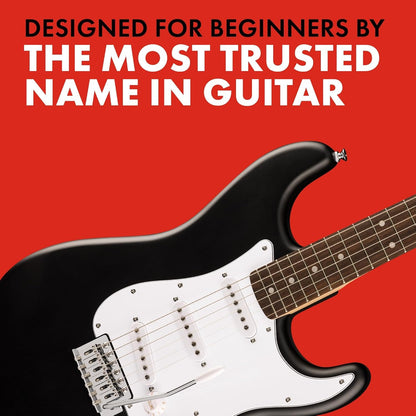Fender Squier Debut Series Stratocaster Electric Guitar Kit, Beginner Guitar Kit, with 2-Year Warranty, with Padded Gig Bag, Frontman 10G Amp, Strap, and More, Includes Free Lessons, Black 🍁 All In One Marketplace Canada