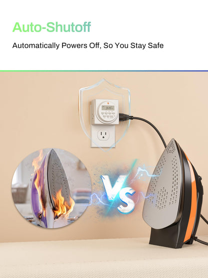 BN-LINK Indoor 7-Day Programmable Digital Timer Outlet, 2 Outlets, 1 Pack 🍁 All In One Marketplace Canada