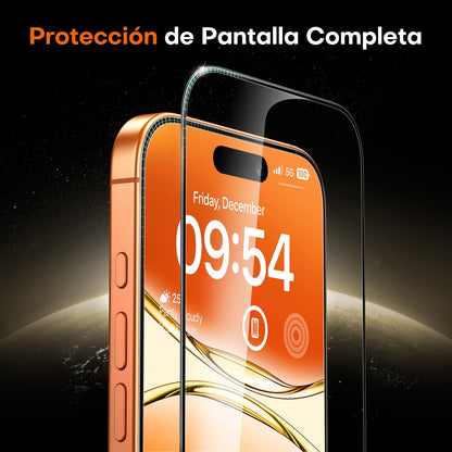 TOCOL 2 Pack for iPhone 16 Pro Max Screen Protector [Instant Installation][Auto-Dust Removal][HD Clear], Unbreakable 9H+Hardness Shatterproof Tempered Glass [Bubble Proof]