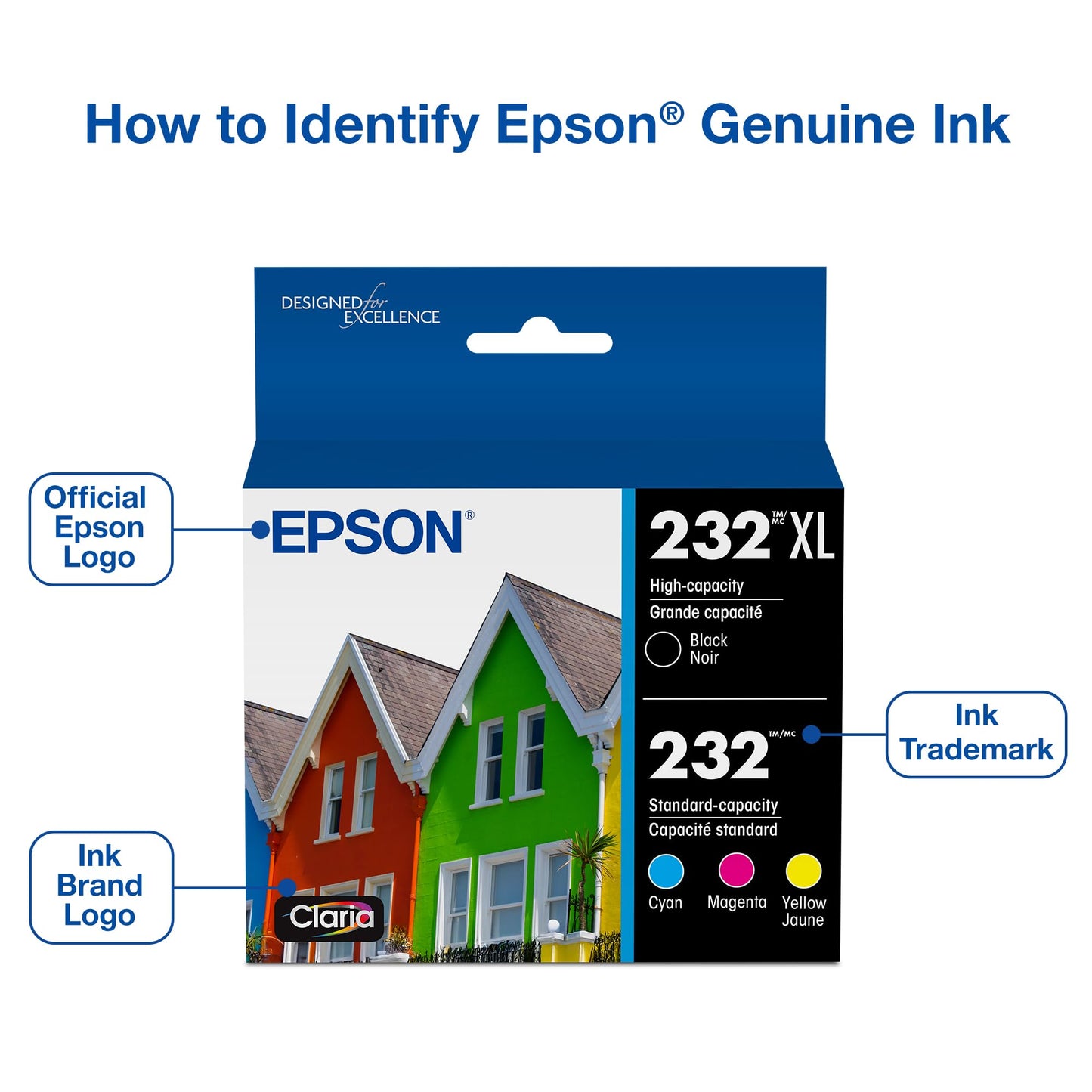 Epson 232 Genuine Ink Cartridge XL Black and Standard Color Combo Pack 🍁 All In One Marketplace Canada
