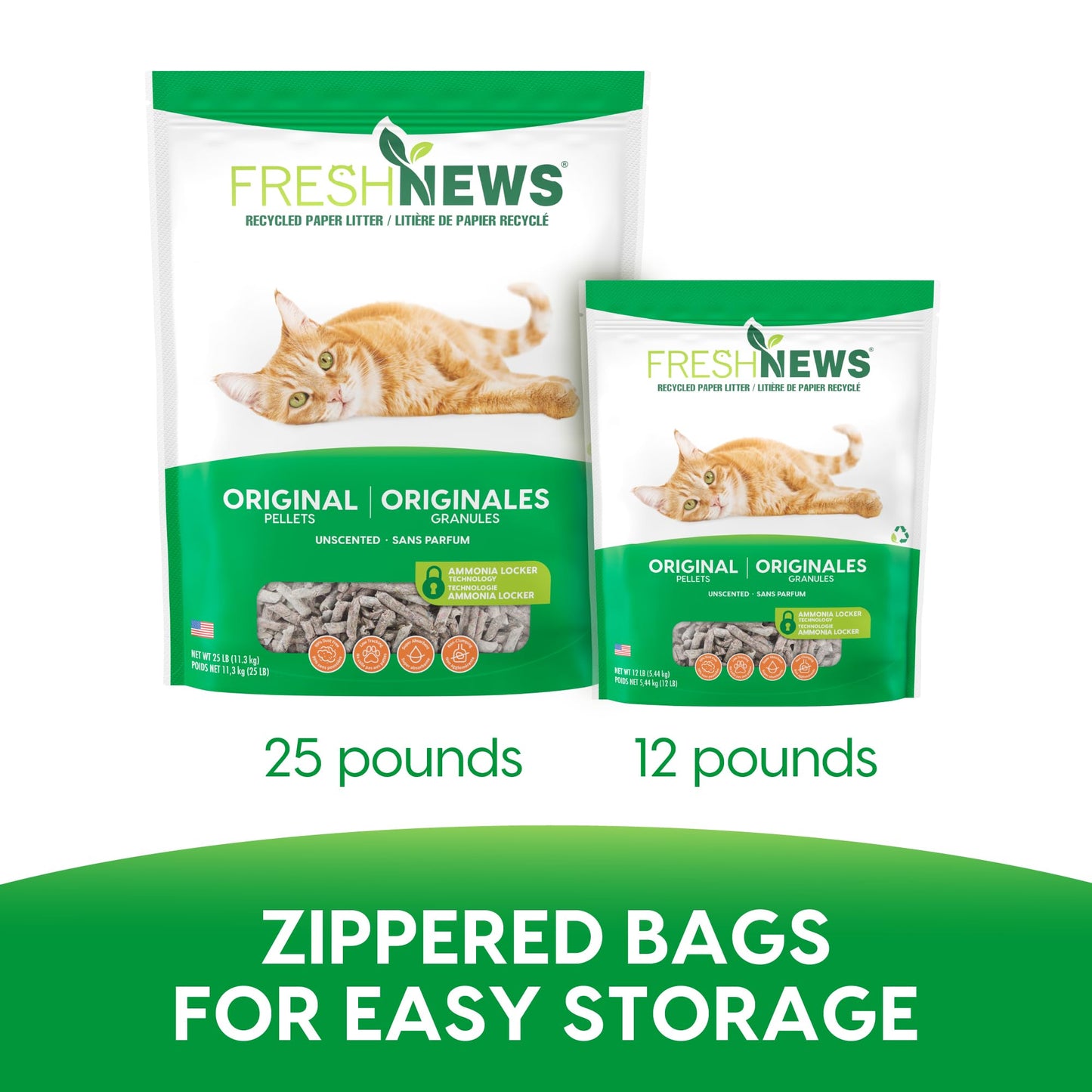 Fresh News Post Consumer Paper Pellet Cat Litter, 12-Pound 🍁 All In One Marketplace Canada