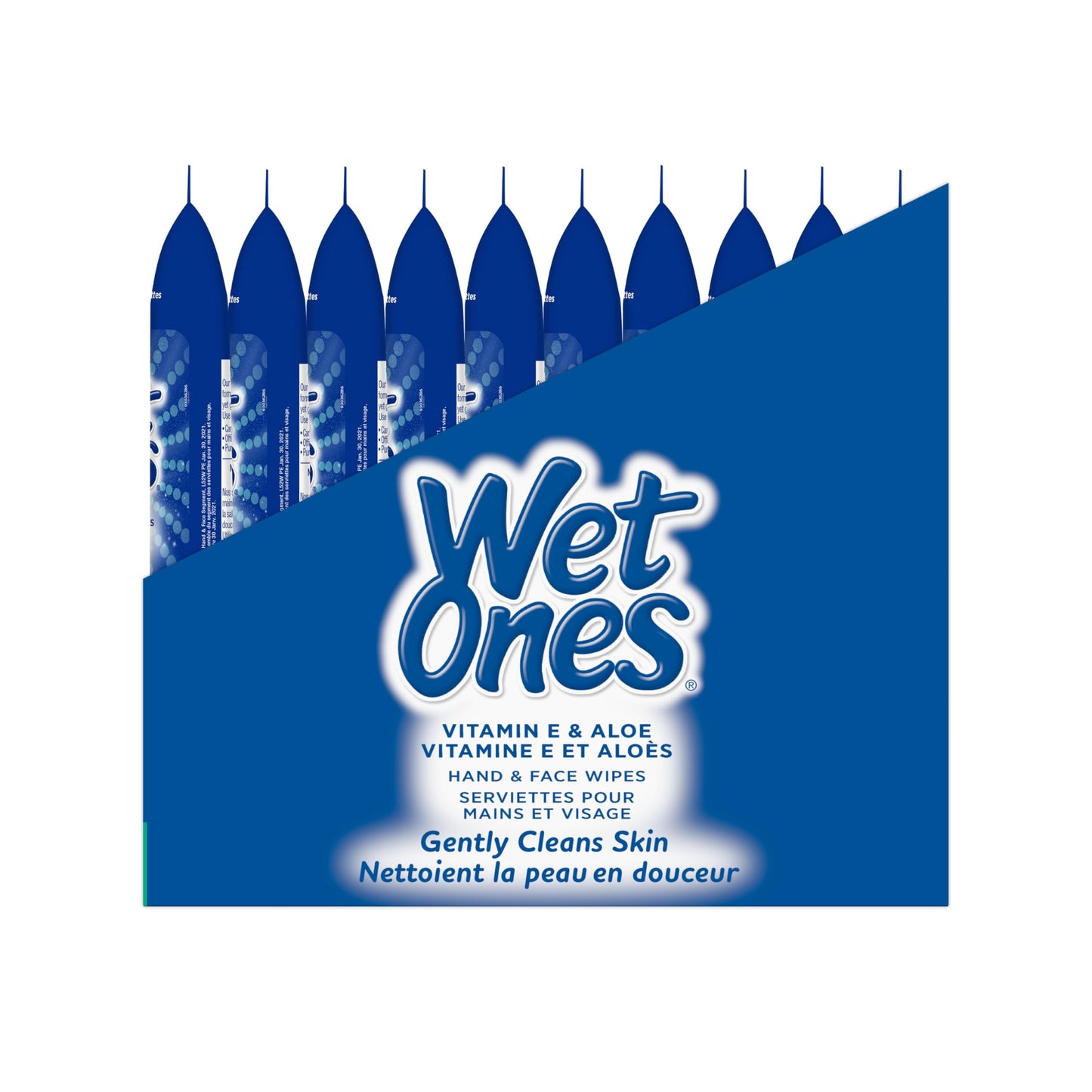 Wet Ones Vitamin E and Aloe Hand Wipes, Wet Wipes, 20 Count (10 pack) Wet Ones