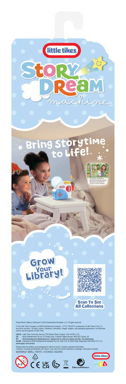 Little Tikes Story Dream Machine DreamWorks Animation's Gabby's Dollhouse Collection, 3 Stories, Character, Projects Storytime for Kids, Audio Fun Toy, Ages 3+ Years