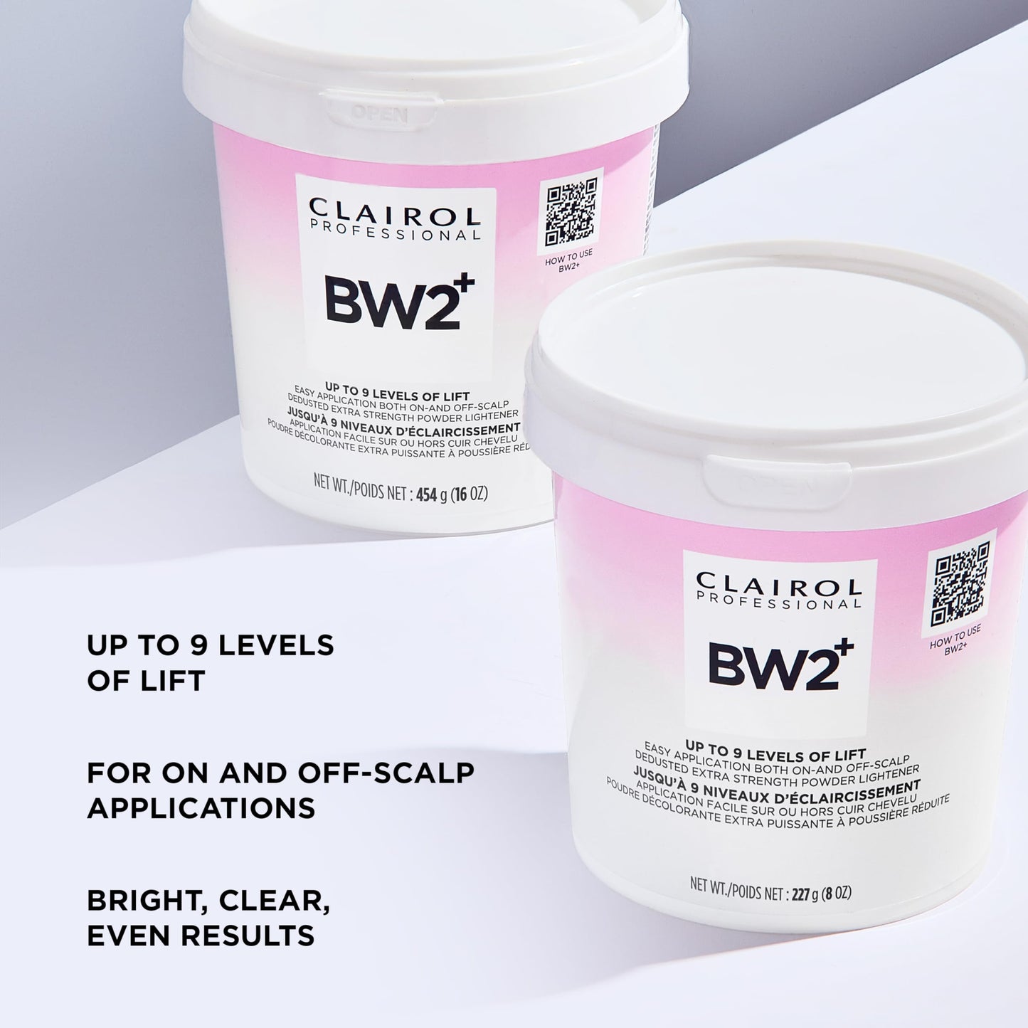 Clairol Professional BW2+ Dedusted Extra Strength Powder Lightener for Hair Highlights, 8 oz | 227 g Clairol Professional