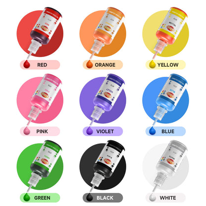 9 Colors Oil Based Food Coloring (15ml/Bottle) 🍁 All In One Marketplace Canada