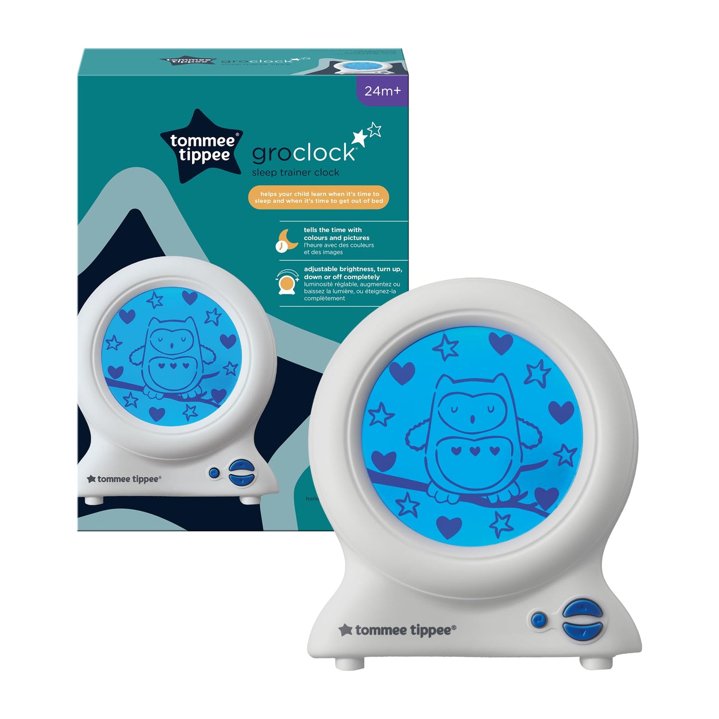 Tommee Tippee Groclock Sleep Trainer, Alarm Clock & Night Light Tommee Tippee