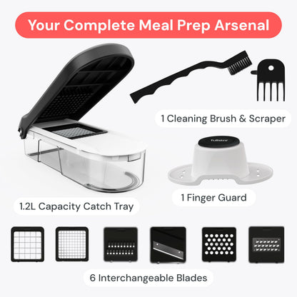 Fullstar Pro Core - Vegetable Chopper & Mandoline Slicer - 6 Blades