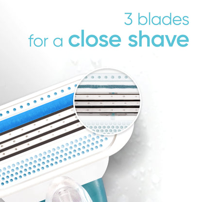 Gillette Venus Razors Women, Smooth Razors, 1 Handle + 6 Razor Blade Refills