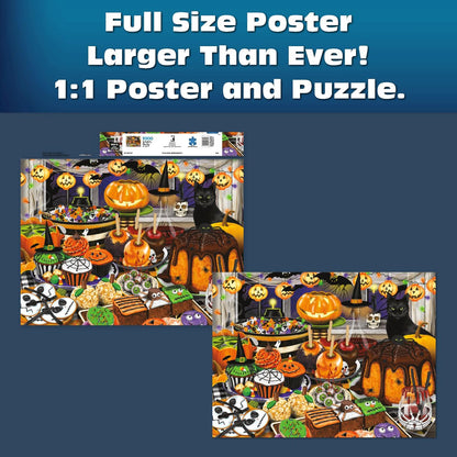 Puzzle de 1000 pièces Halloween Haul de Tracey Flickinger par Buffalo Games pour adultes
