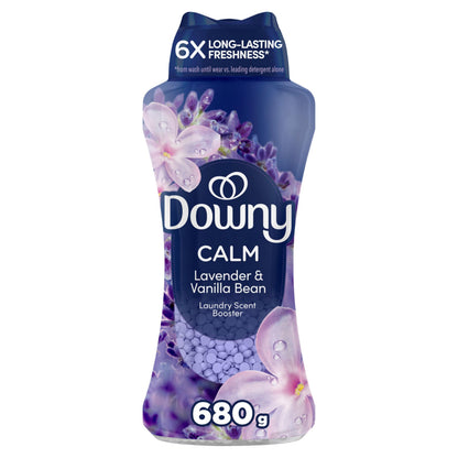 Downy Infusions In-Wash Laundry Scent Booster Beads, CALM, Soothing Lavender and Vanilla Bean, 680 g