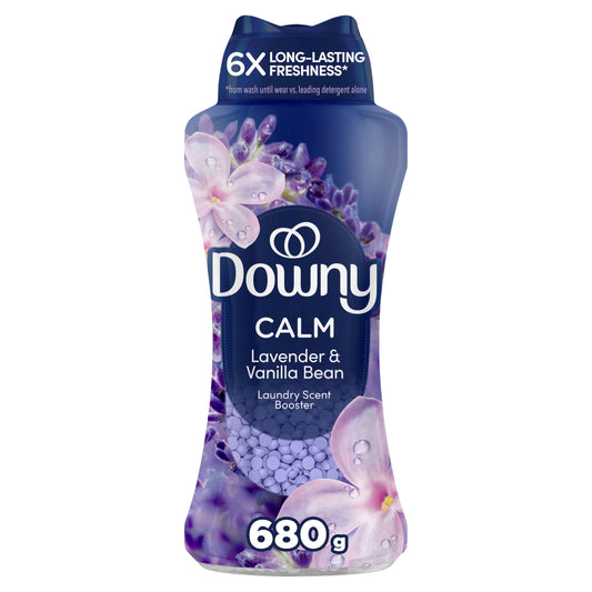 Downy Infusions In-Wash Laundry Scent Booster Beads, CALM, Soothing Lavender and Vanilla Bean, 680 g