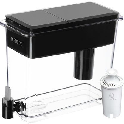 Brita 27 Cup Filter Dispenser Reduces Chlorine taste and odour from Tap Water, Filters 151 Litres, UltraMax, Black