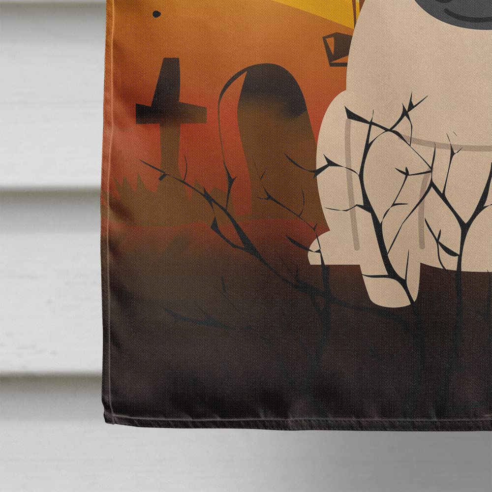 Drapeau de maison en toile Caroline's Treasures BB4274CHF Halloween Carlin Fauve, Grand, Multicolore