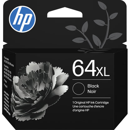 Original HP 64XL Black High-Yield Ink Cartridge | Works with HP Envy Photo 6200, 7100, 7800 Series | Eligible for Instant Ink | N9J92AN 🍁 All In One Marketplace Canada