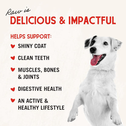 Stella & Chewy’s Freeze Dried Raw Dinner Patties – Grain Free Dog Food, Protein Rich Stella’s Super Beef Recipe – 396g Bag