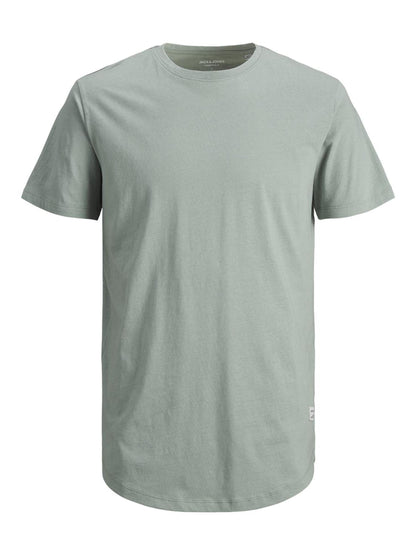 JACK & JONES Men's Long Line Fit T-Shirt JJENOA TEE SS Crew Neck NOOS White Medium JACK & JONES