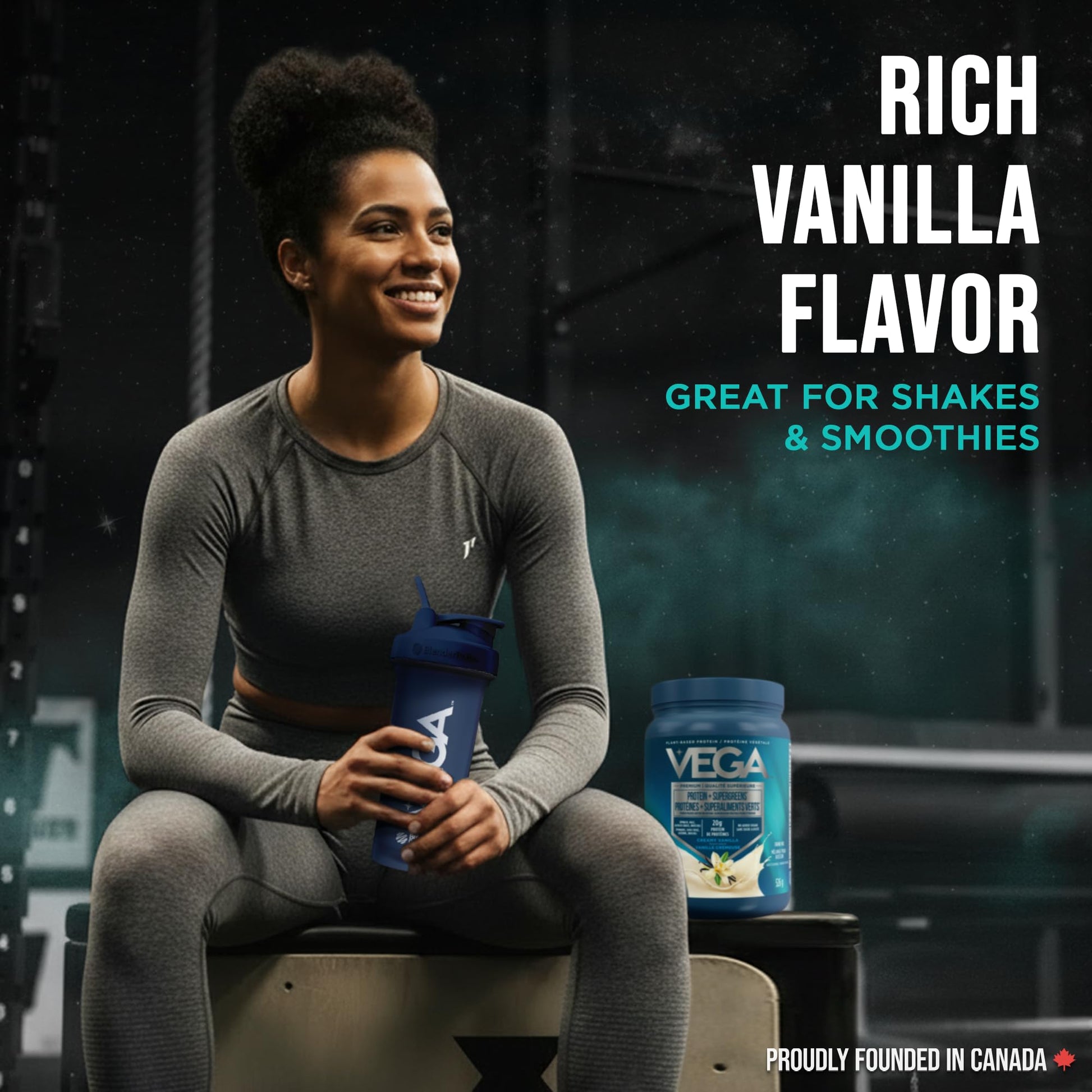 Vega Protein + Supergreens - 20g Plant-Based Pea Protein with Veggies, Vanilla, 18 Servings, Vegan Keto, Non-GMO, Gluten Free, Dairy Free, Low Carb, 526g (Packaging May Vary)