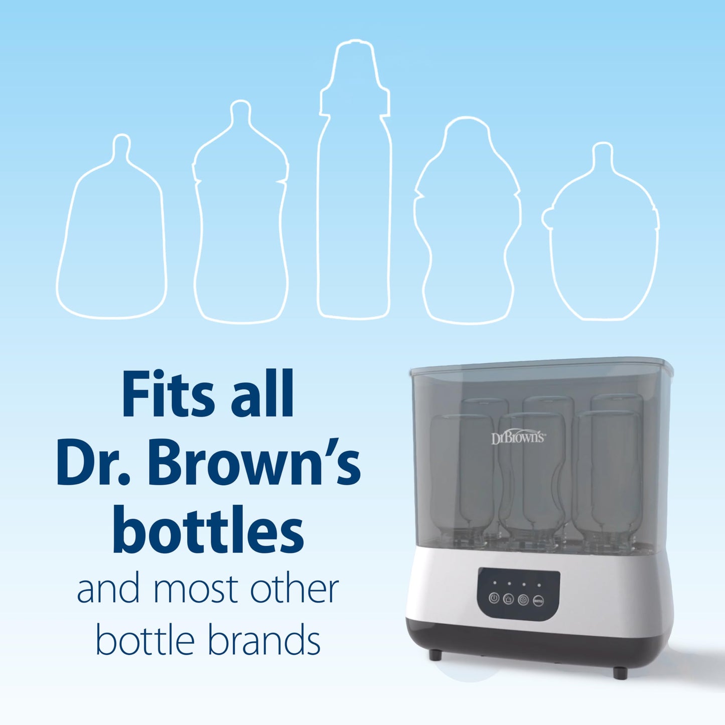 Dr. Brown’s All-in-One Sterilizer and Dryer for Baby Bottles, Parts & Other Newborn Essentials