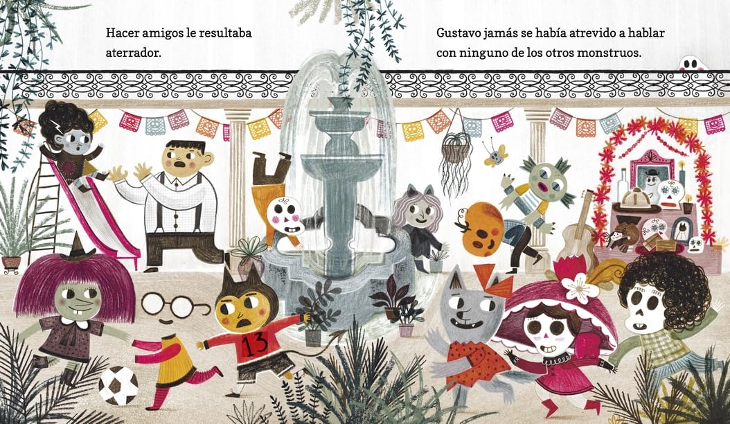 Gustavo, le petit fantôme timide : (Un livre illustré d'Halloween pour les enfants de 3 à 7 ans - Célébrant l'amitié, le courage et les traditions culturelles)
