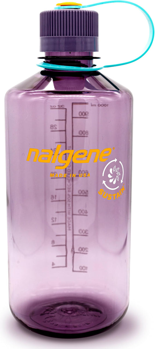 Nalgene Sustain Tritan BPA-Free Water Bottle Made with Material Derived from 50% Plastic Waste, 32 OZ, Narrow Mouth, 1 Count - Available at All In One Marketplace Canada