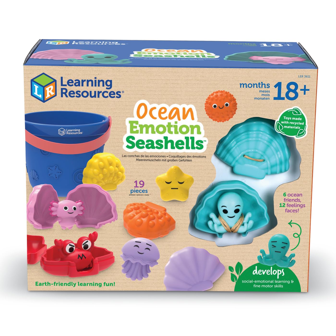 Learning Resources Ocean Emotions Seashells Learning Resources
