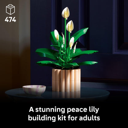 LEGO Botanicals Peace Lily Flower Building Set for Adults - DIY Bedroom, Book Shelf & Office Decor for Women & Men, Ages 18+ - Artificial Flowers Crafting Kit - Gift Idea for Birthdays - 11504 🍁 All In One Marketplace Canada