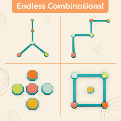 B. toys Balance Beam for Kids, Interlocking Sensory 13-Piece Set, Classic 🍁 All In One Marketplace Canada