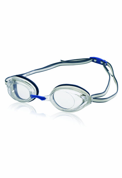Speedo Unisex Adult Swim Goggles Vanquisher 2.0 - White/Navy, One Size Speedo